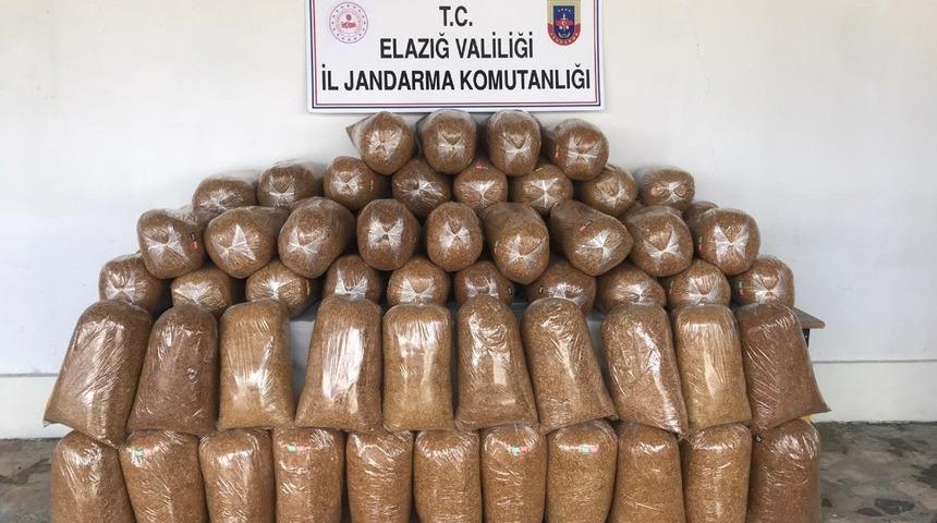 Elazığ&rsquo;da 426 kilogram ka&ccedil;ak t&uuml;t&uuml;n ele ge&ccedil;irildi