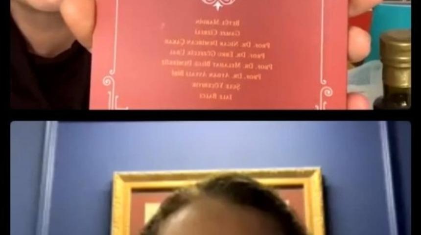 Rekt&ouml;r &Ccedil;akar, oyuncu Akkoyun ile s&ouml;yleşide bir araya geldi