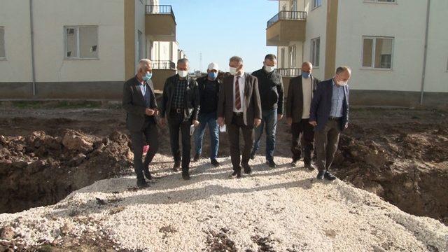 Diyarbakır’da yeni afet konutlarına içme suyu ve kanalizasyon şebekeleri döşeniyor