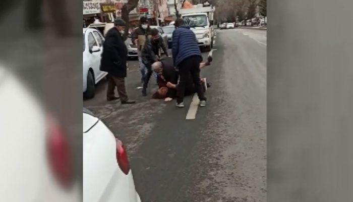 8 Mart'ta utandıran görüntü! Ankara'da sokak ortasında kadına şiddet kamerada