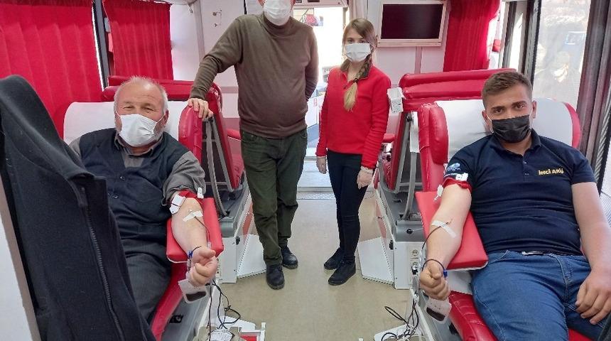 Günyüzü’nde kan bağışına yoğun ilgi