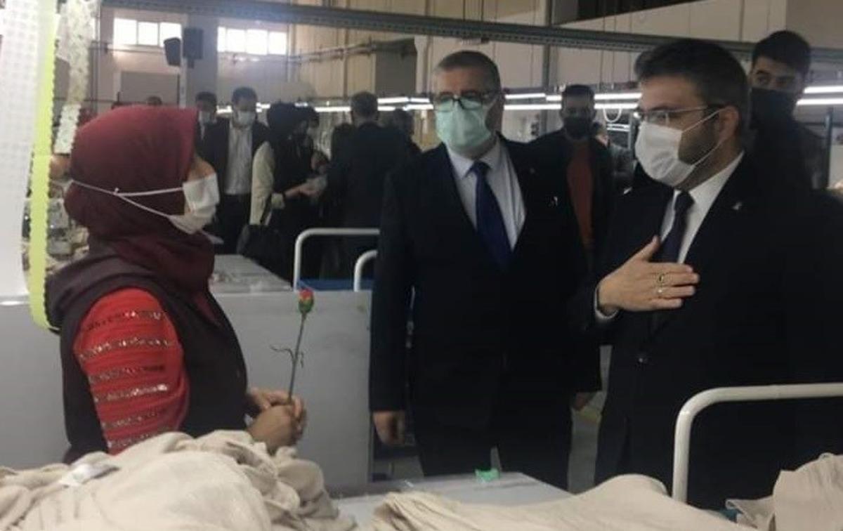 AK Parti Aydın tekstilci kadınları unutmadı