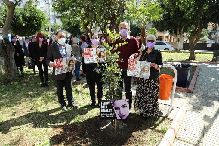 ‘Feray için adalet’ fidanı diktiler G1