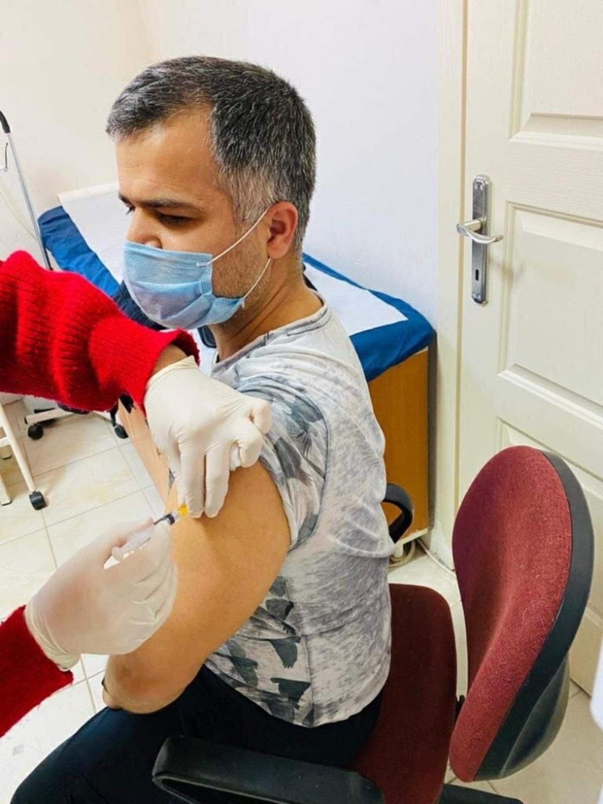 Aydın&rsquo;da &ouml;ğretmenler aşılanmaya devam ediyor