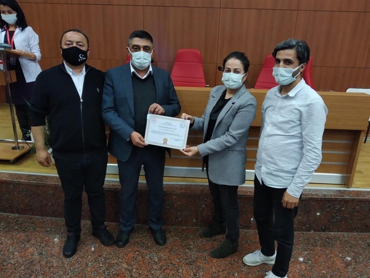 Aydın Kadın Doğum ve &Ccedil;ocuk Hastalıkları Hastanesi personeline teşekk&uuml;r belgesi verildi
