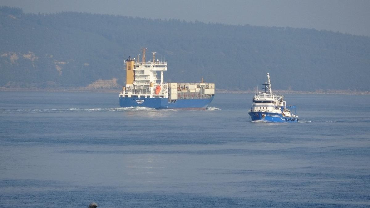 &Ccedil;anakkale Boğazı tek y&ouml;nl&uuml; gemi trafiğine kapatıldı