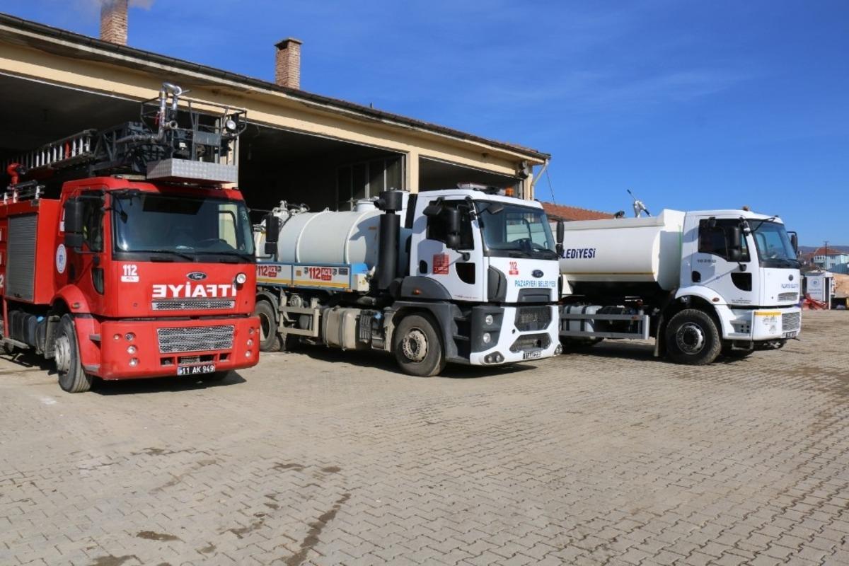 Pazaryeri Belediyesi hizmet aracı filosunu genişletiyor