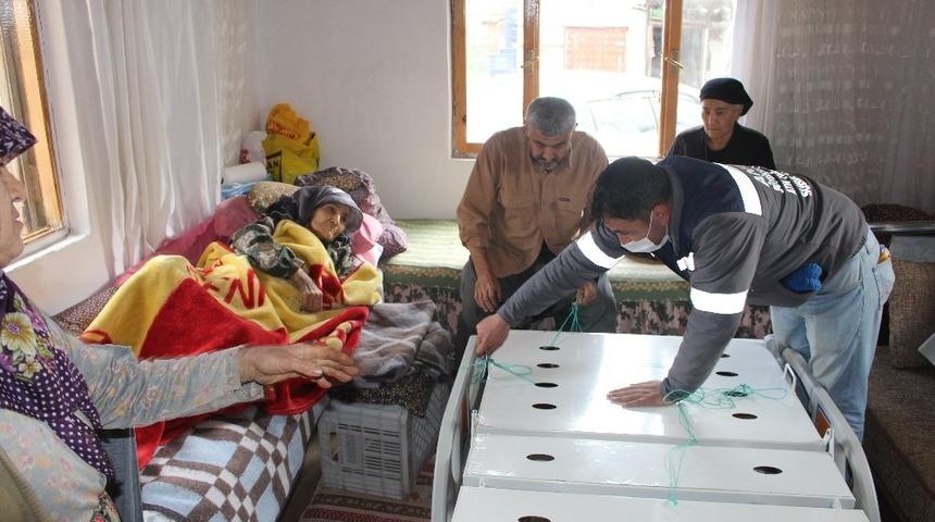 B&uuml;y&uuml;kşehir&rsquo;den bin 283 vatandaşa hasta yatağı