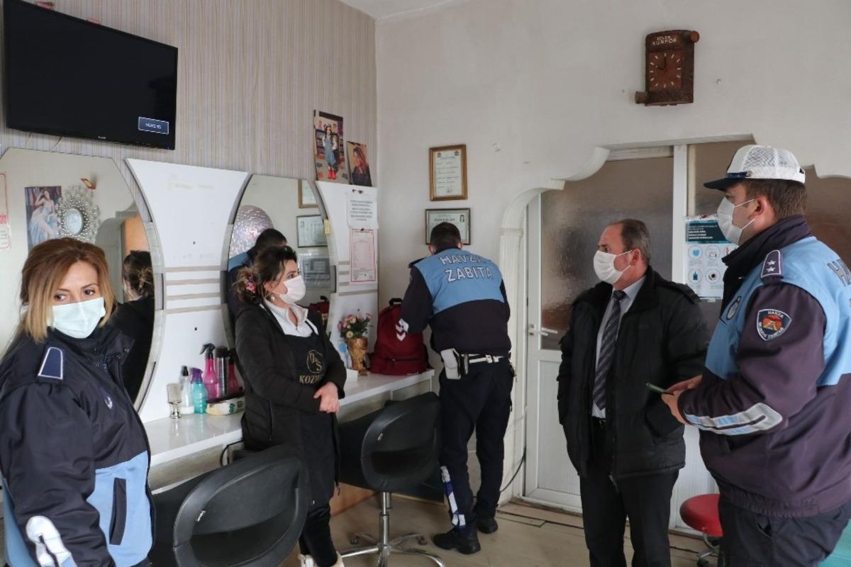 Havza&rsquo;da berber, kuaf&ouml;r ve g&uuml;zellik salonları denetlendi