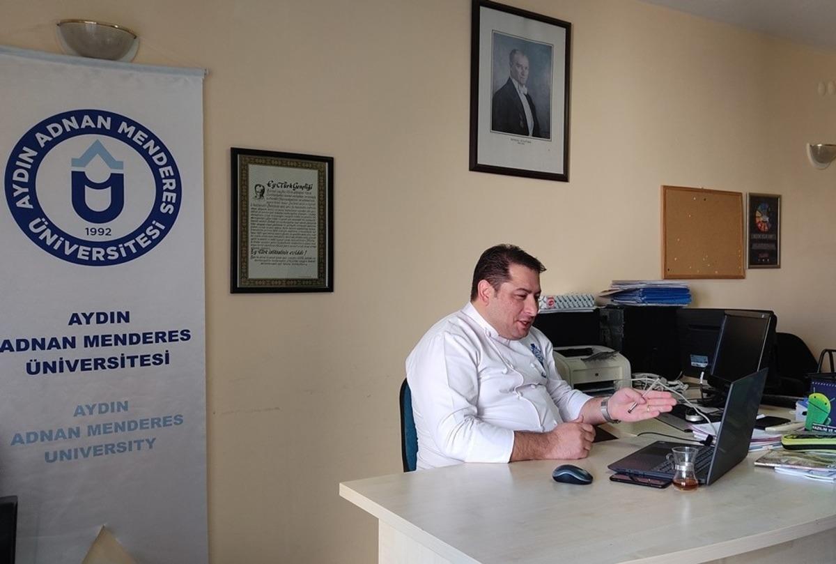 Didim MYO&rsquo;da Kovid-19 salgın d&ouml;neminde turizm işletmelerinin mutfaklarında alınan &ouml;nlemler konuşuldu