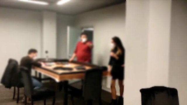 Beşiktaş’ta kumarhane baskını kamerada