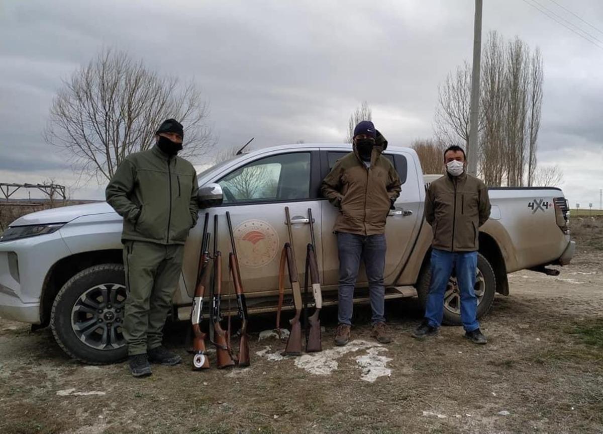 Ka&ccedil;ak avcılara yasal işlem uygulandı
