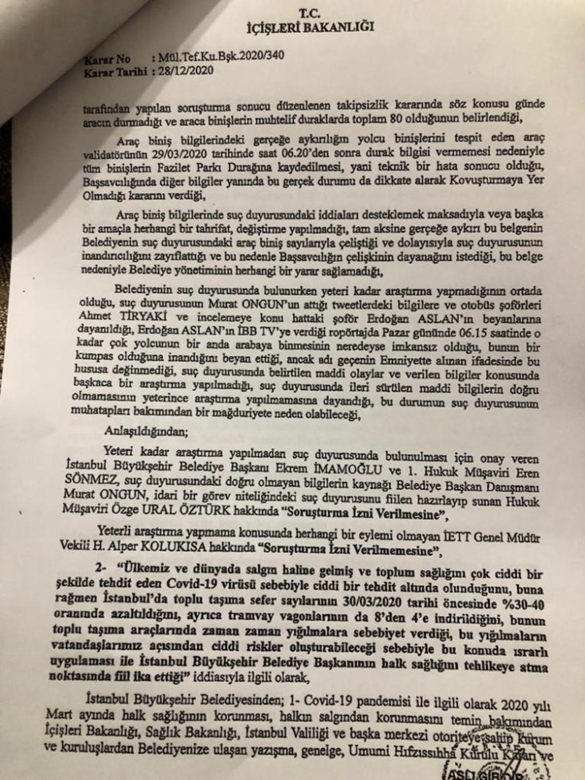 Fazilet durağı yalanına sahte evrak soruşturması