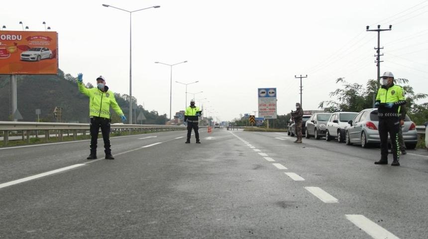 Ordu&rsquo;da trafiğe sıkı kontrol