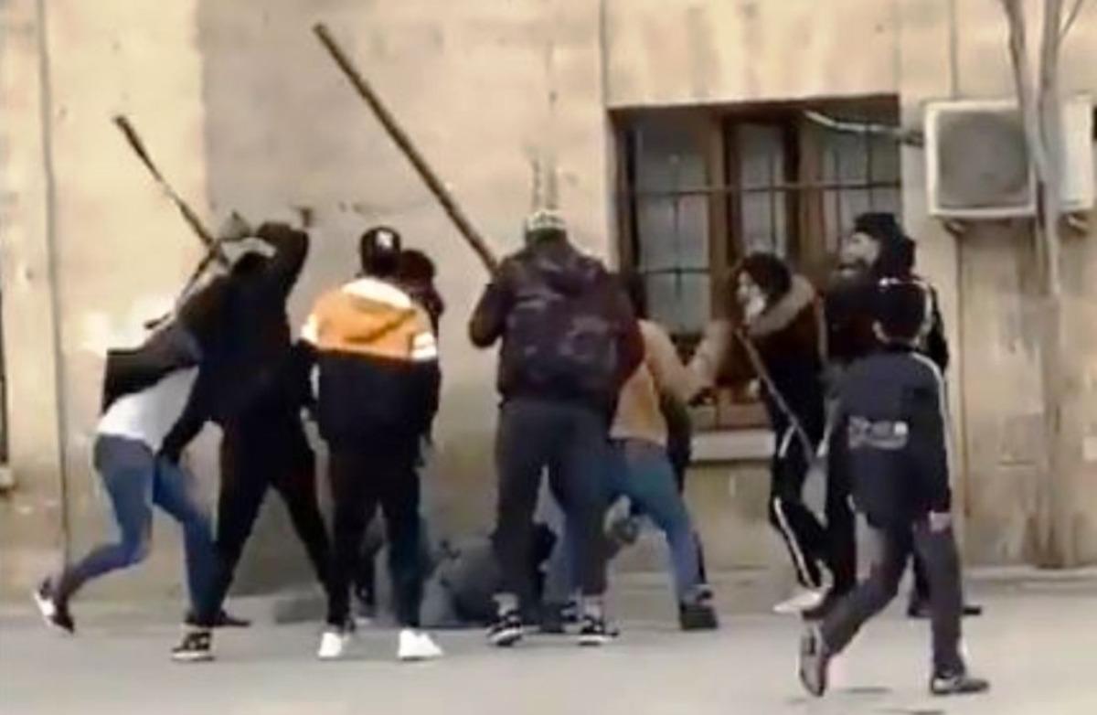 Şanlıurfa&rsquo;da meydan dayağı kamerada