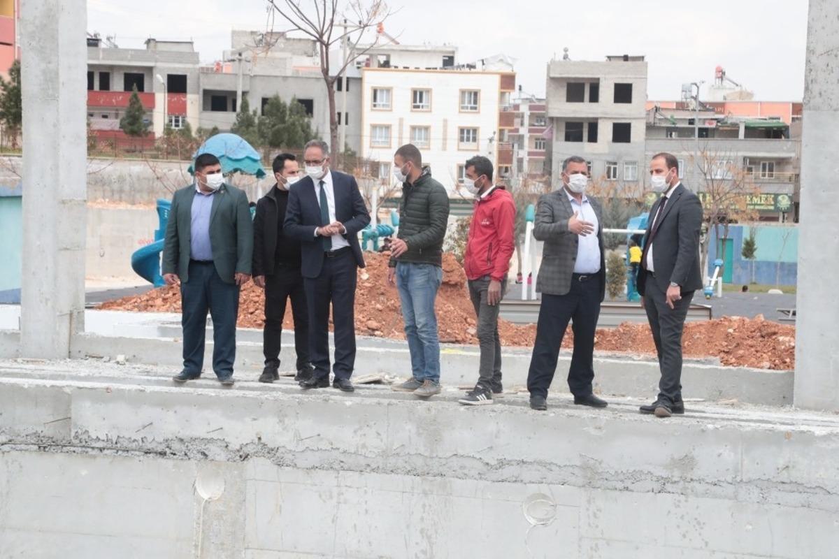 Başkan Kuş Olimpik Havuz yapım &ccedil;alışmalarını inceledi