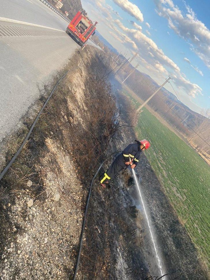 Osmancık Danişment köyünde yangın G3