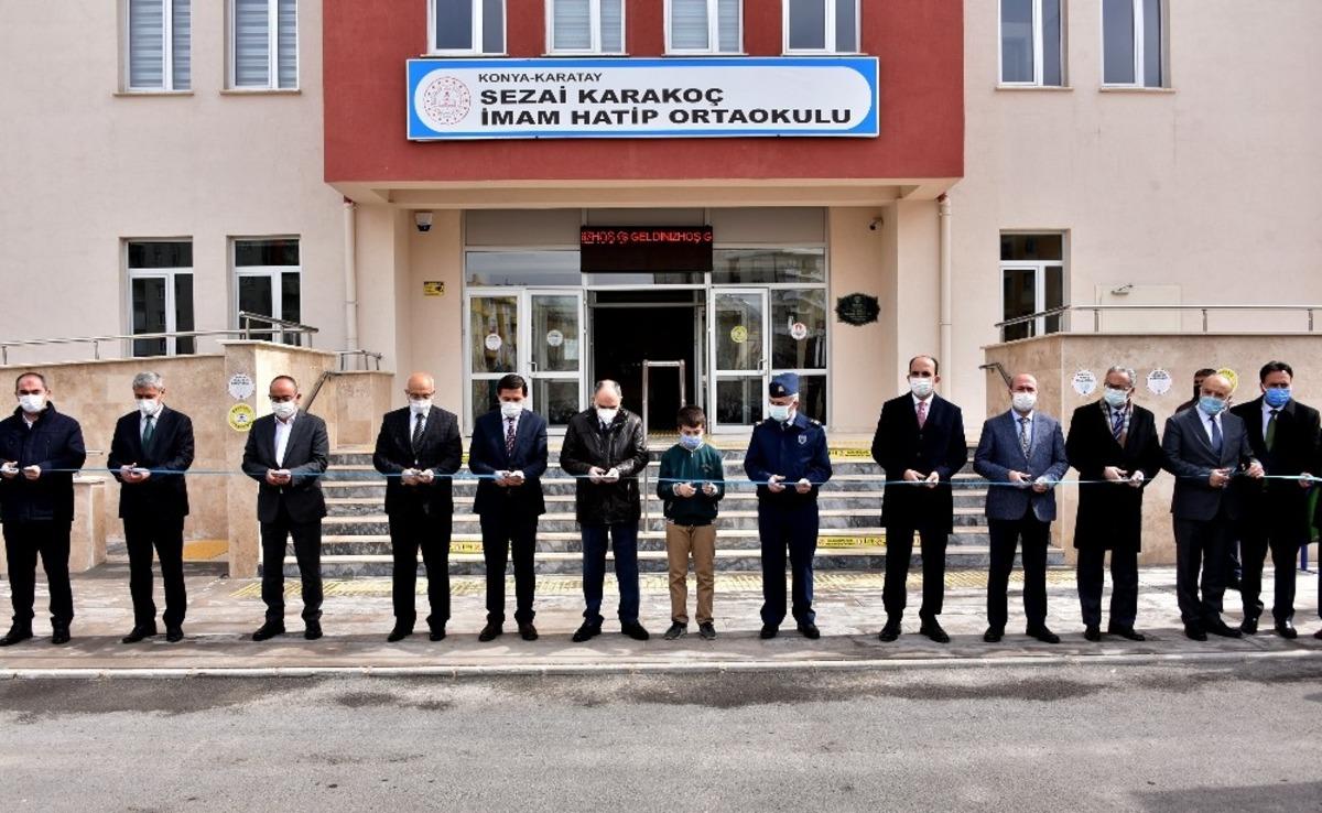 Karatay Belediyesi tarafından yaptırılan okulun a&ccedil;ılışı yapıldı