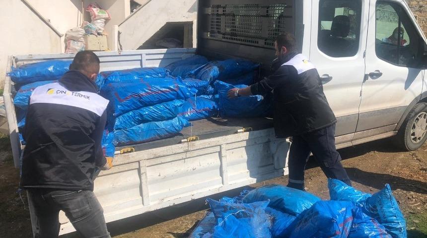 Çanakkale’de şehit ve gazi ailelerine kömür yardımı