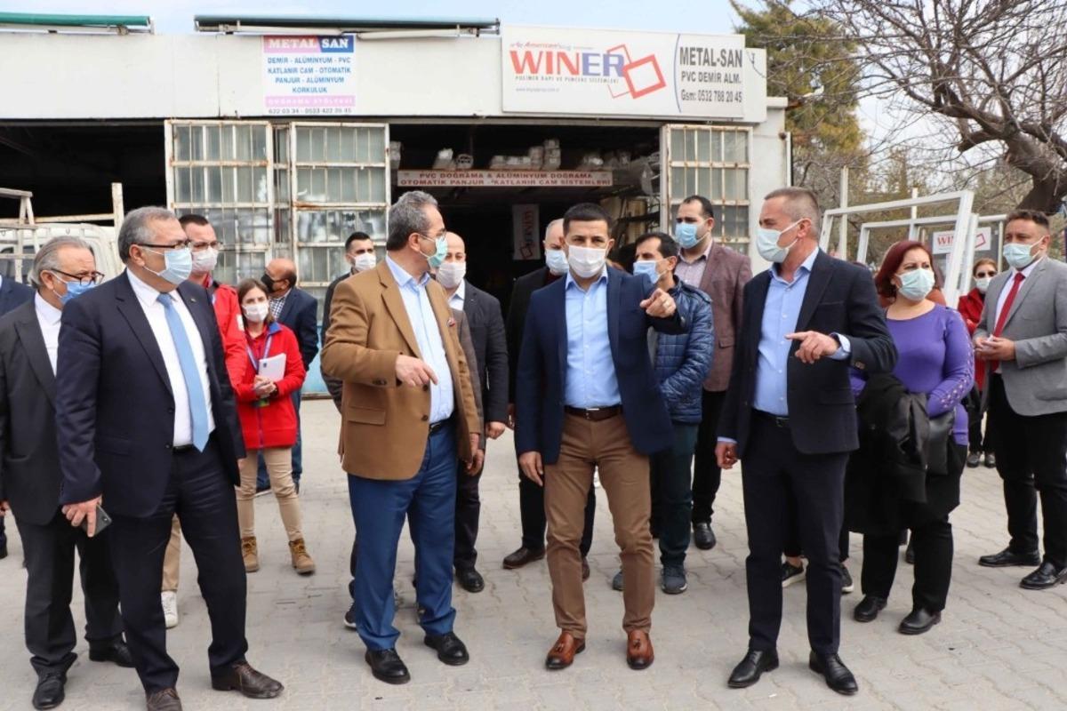 Başkan G&uuml;nel, Kuşadası Sanayi Sitesi esnafının sorunlarını dinledi