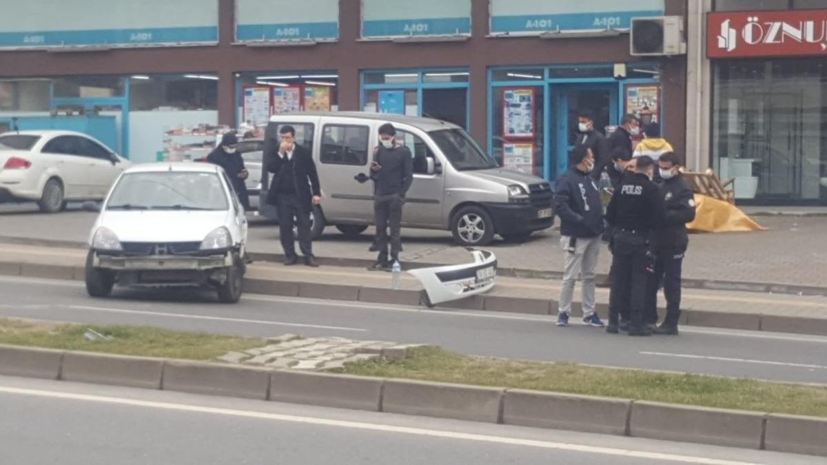 Zonguldak&rsquo;ta tır&rsquo;ın &ccedil;arptığı otomobil karşı şeride ge&ccedil;ti