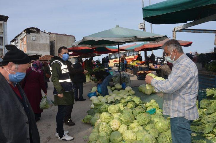 Pazarda maske ve HES kodu denetimi G5