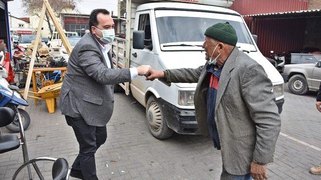 Başkan Dutlulu, sanayi esnafını ziyaret etti