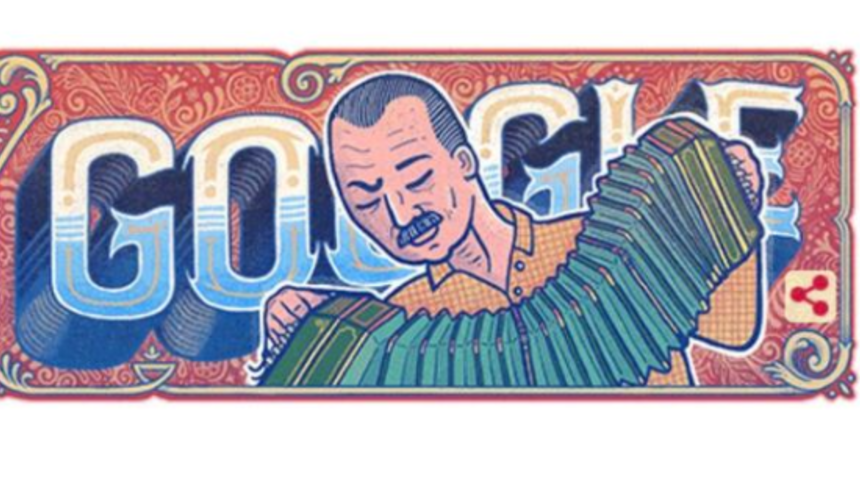 Google'dan Doodle sürprizi! Astor Piazzolla Doodle oldu