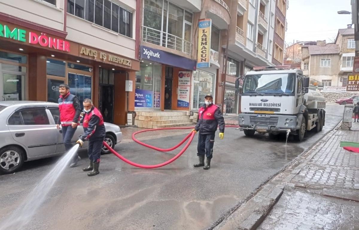 Hakkari Belediyesinden genel temizlik &ccedil;alışması