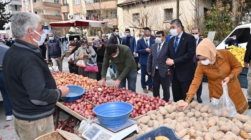 Osmaniye&rsquo;de pazar yerlerinde korona vir&uuml;s denetimi