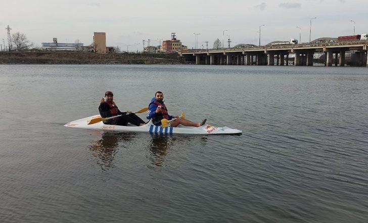 Kızılırmak Nehri’nde kahveli kano keyfi G1