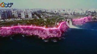 Antalya'daki falezleri ışıklandırma projesi tepki çekti: Tam bir pavyon havası