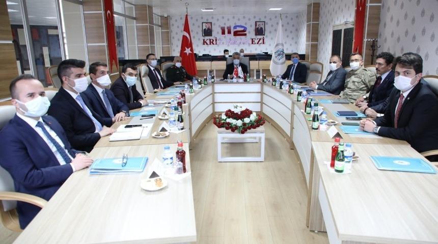 Erzincan’da, İl Güvenlik ve Asayiş Koordinasyon Toplantısı ile Kaymakamlar Toplantısı yapıldı