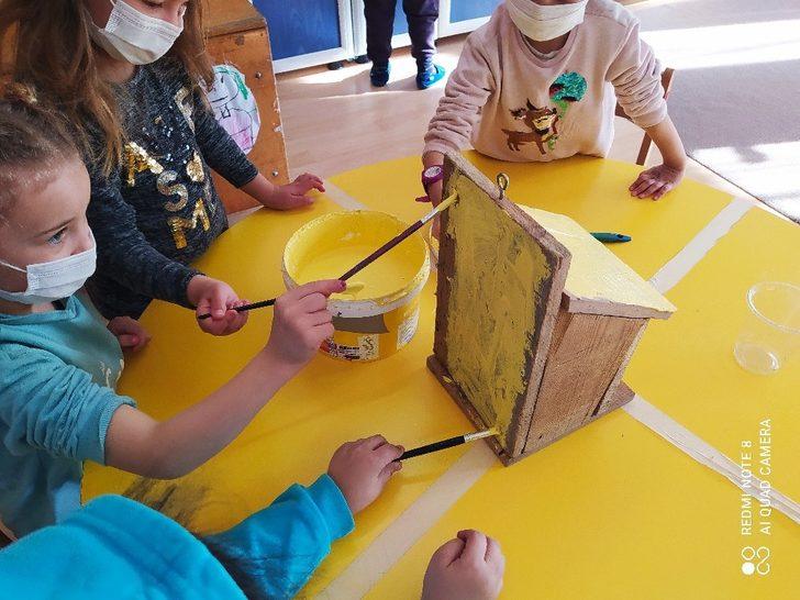 İlkokul öğrencilerinden kuş evi projesi G1