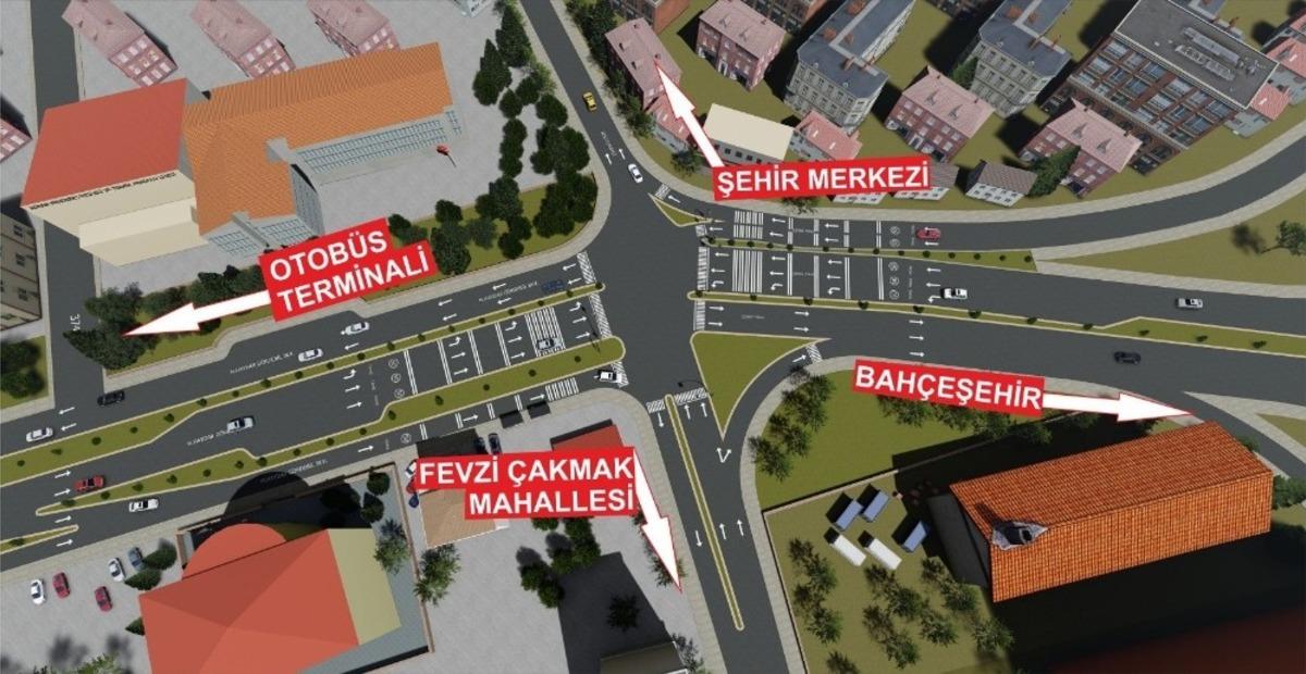 Fiskobirlik kavşağı &ccedil;&ouml;z&uuml;me kavuşturuluyor