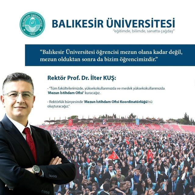 Balıkesir Üniversitesi mezunlarına istihdam ofisi kuruyor