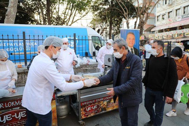 Büyükşehir’den Miraç Kandili’nde lokma ikramı