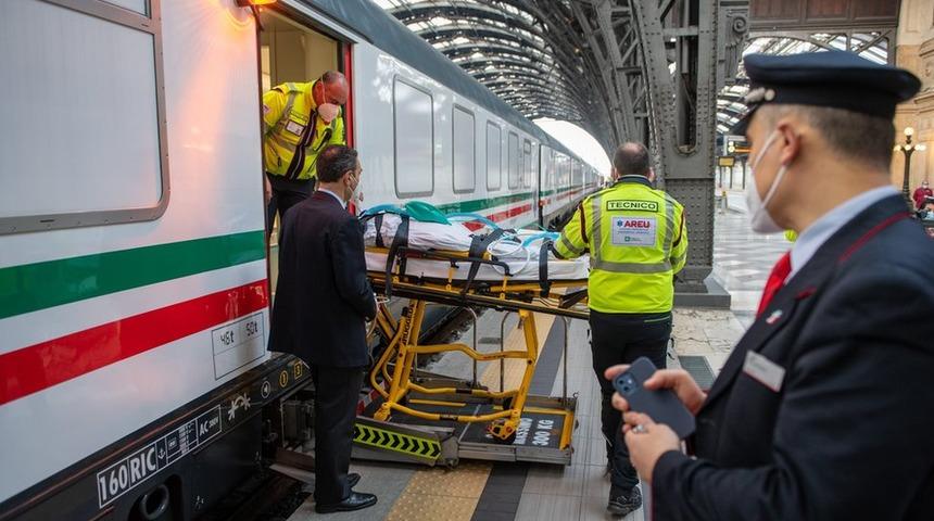 İtalya'da ağır hastalar 'Covid treni' ile taşınacak!