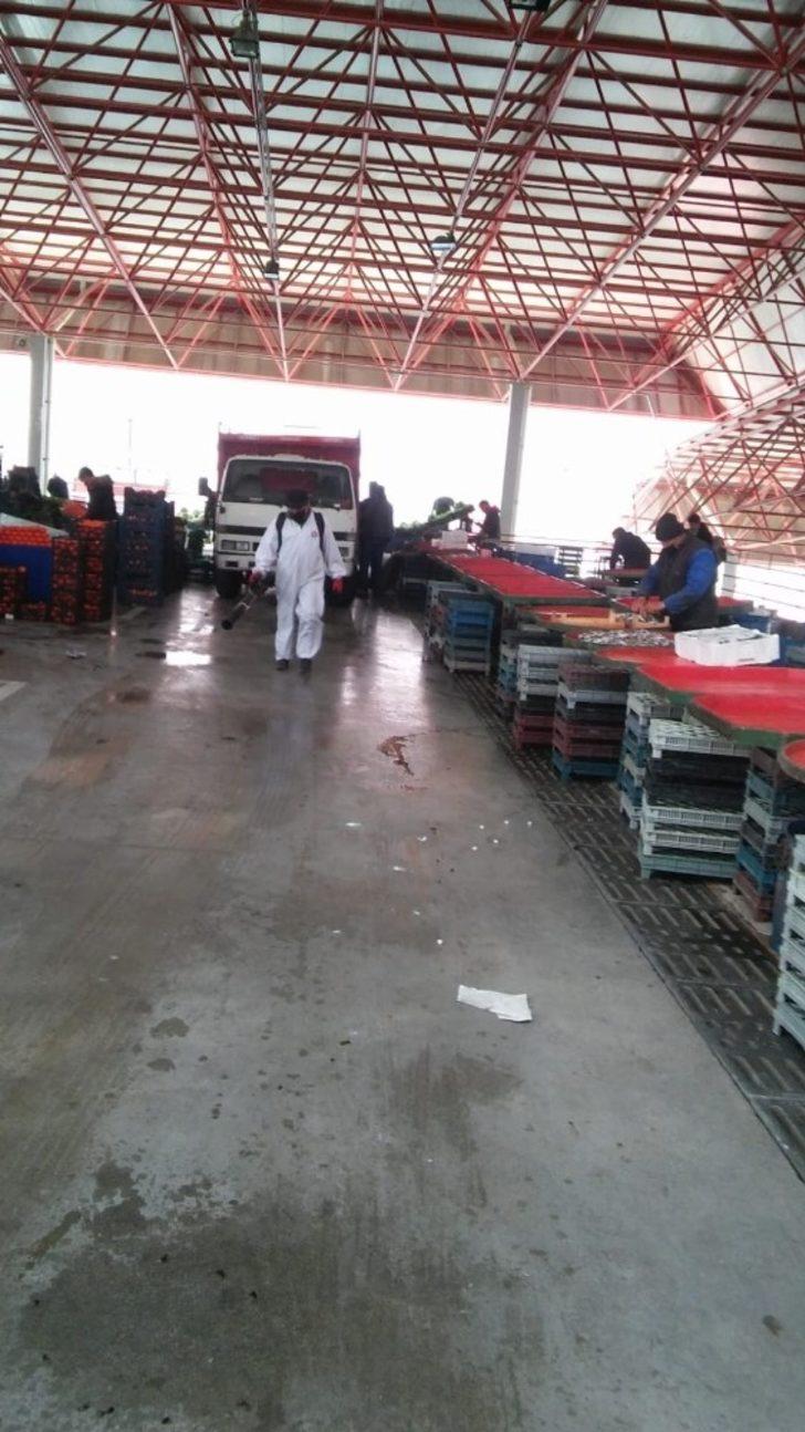 Sincan’daki kapalı pazar alanları dezenfekte edildi G2
