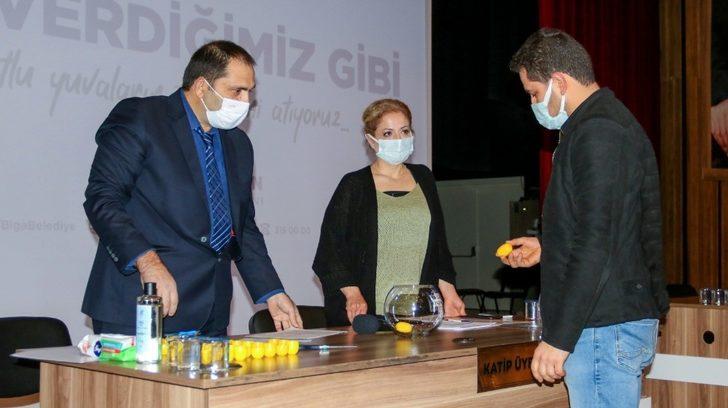 Biga Belediyesi toplu konutlarında kuralar çekildi G4