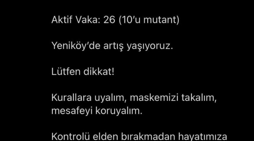 Vaka sayılarının sıfırlandığı il&ccedil;eydi, mutant vir&uuml;s vakası &ccedil;ıktı
