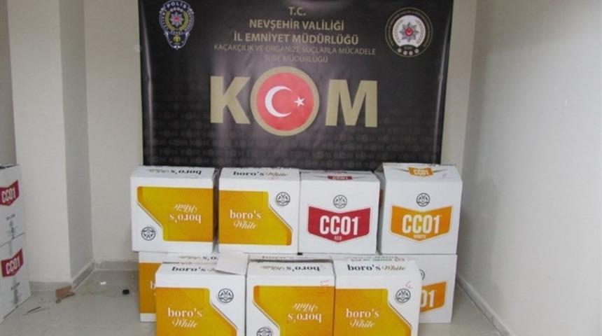 Nevşehir&rsquo;de 110 bin adet boş makaron ele ge&ccedil;irildi