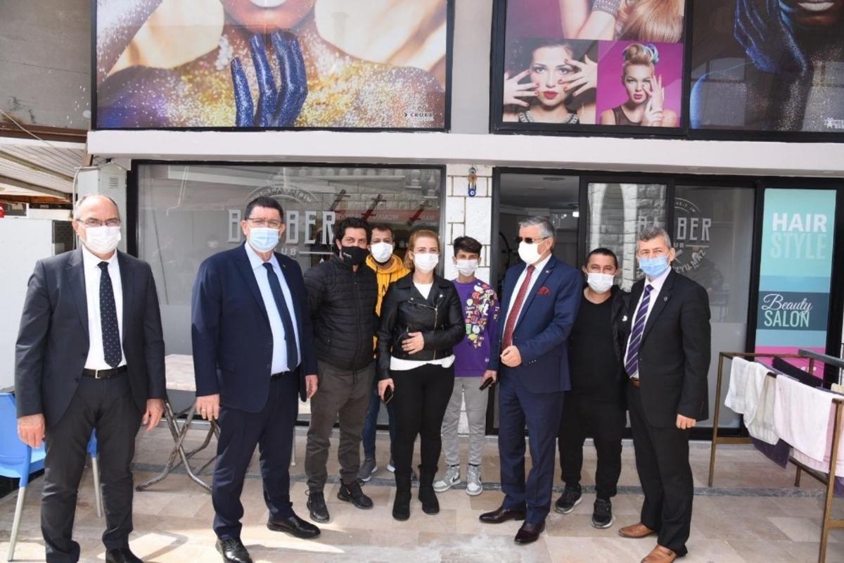 Dere&rsquo;den Kemer&rsquo;de esnaf ve sanatkarlara pandemi ziyareti