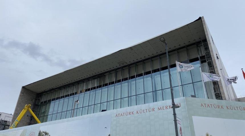 AKM inşaatında sona doğru! Dış cephesi cam bölme ile kaplandı