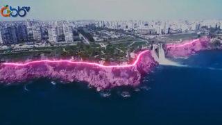 Antalya'da tepki çeken proje sonrası yeni öneri: 'Falezlerı ışıklandırmayın, trafiğe kapatın'