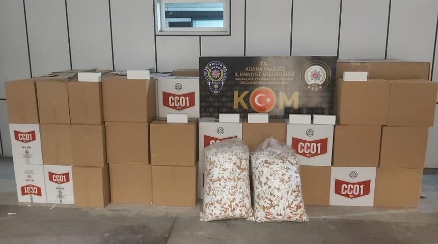 Adana&rsquo;da 1 milyon 220 bin ka&ccedil;ak makaron ele ge&ccedil;irildi