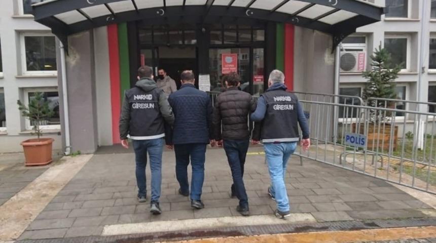 Giresun&rsquo;da uyuşturucu madde ticaretinden 1 kişi tutuklandı