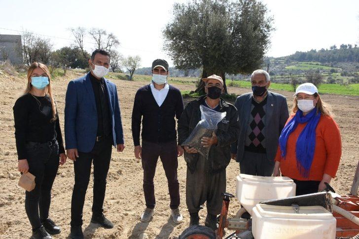 Tarsus Belediyesi, yerli ayçiçeği tohumlarını toprakla buluşturdu G4