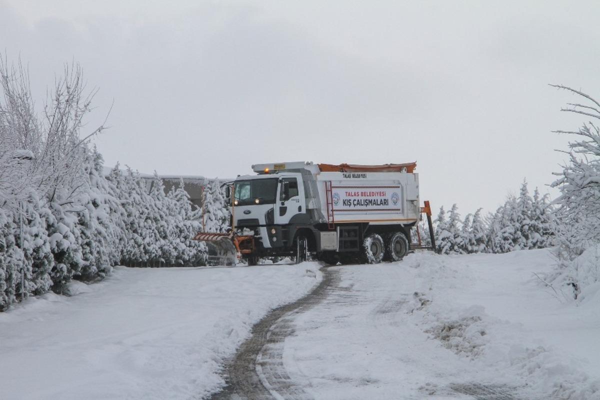 Talas&rsquo;ta kış &ccedil;alışmaları yeniden başladı