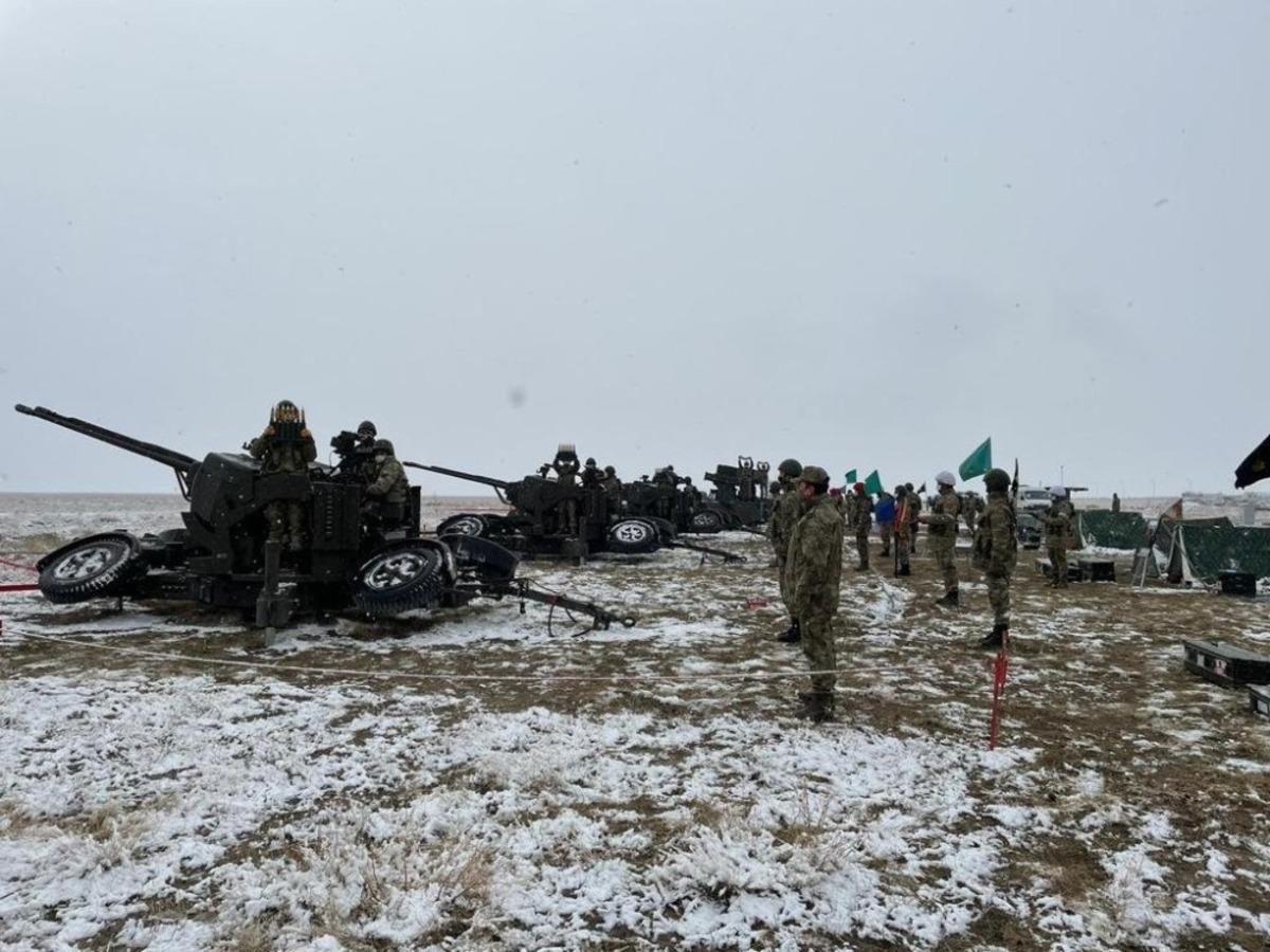 Hava savunma silahları ile kara hedeflerine atışlar ger&ccedil;ekleştirildi